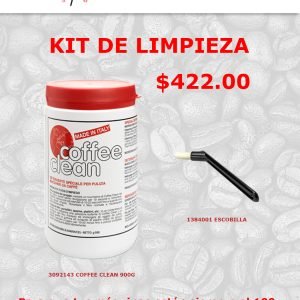 Kit para limpieza de cafetera espresso