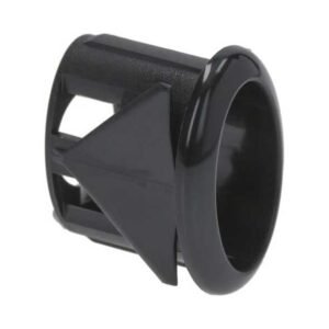 1319635 SOPORTE PULSADOR ELÍPTICO 21x11 mm NEGRO